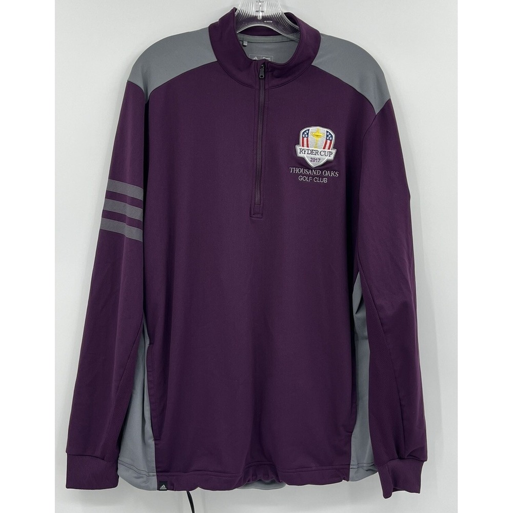 Adidas Ryder Cup 2017 Thousand Oaks Golf Club Medium Pullover 1/4 Zip Jacket